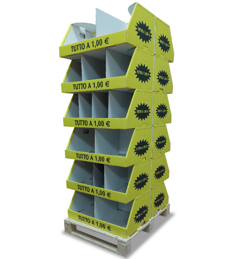 Modulo Espositivo Standard da mezzo Pallet