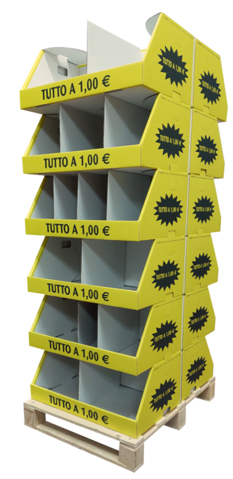 Espositore bifacciale tutto a 1 euro